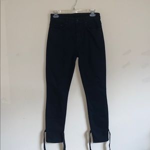 MOTHER high waisted black jean!